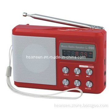 Mini Card Reader Portable Speaker Compatible with Laptop